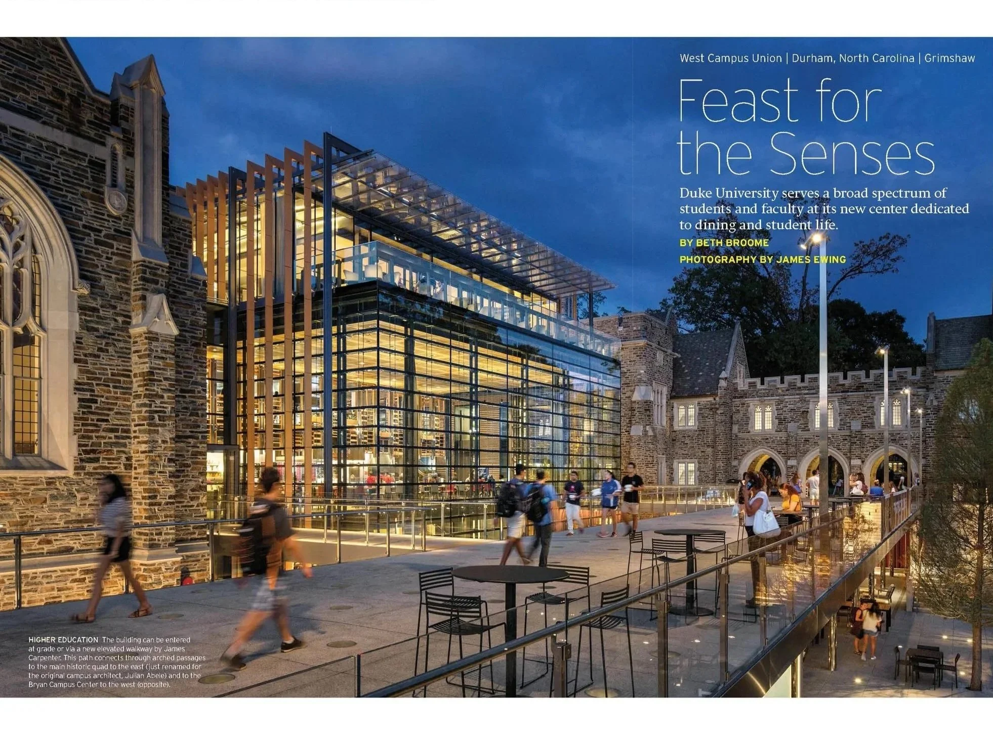 Duke University Dining &amp; Student Life Center, Story in Record, Photos by James Ewing