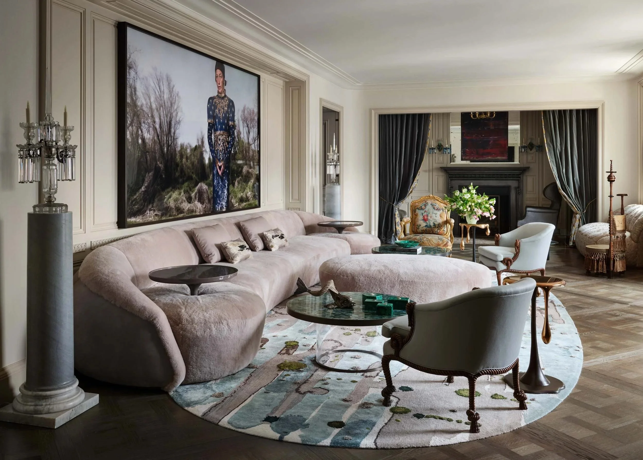 Architectural Digest, Park Avenue Triplex Design by Georgis &amp; Mirgorodsky, Photography by David Mitchell