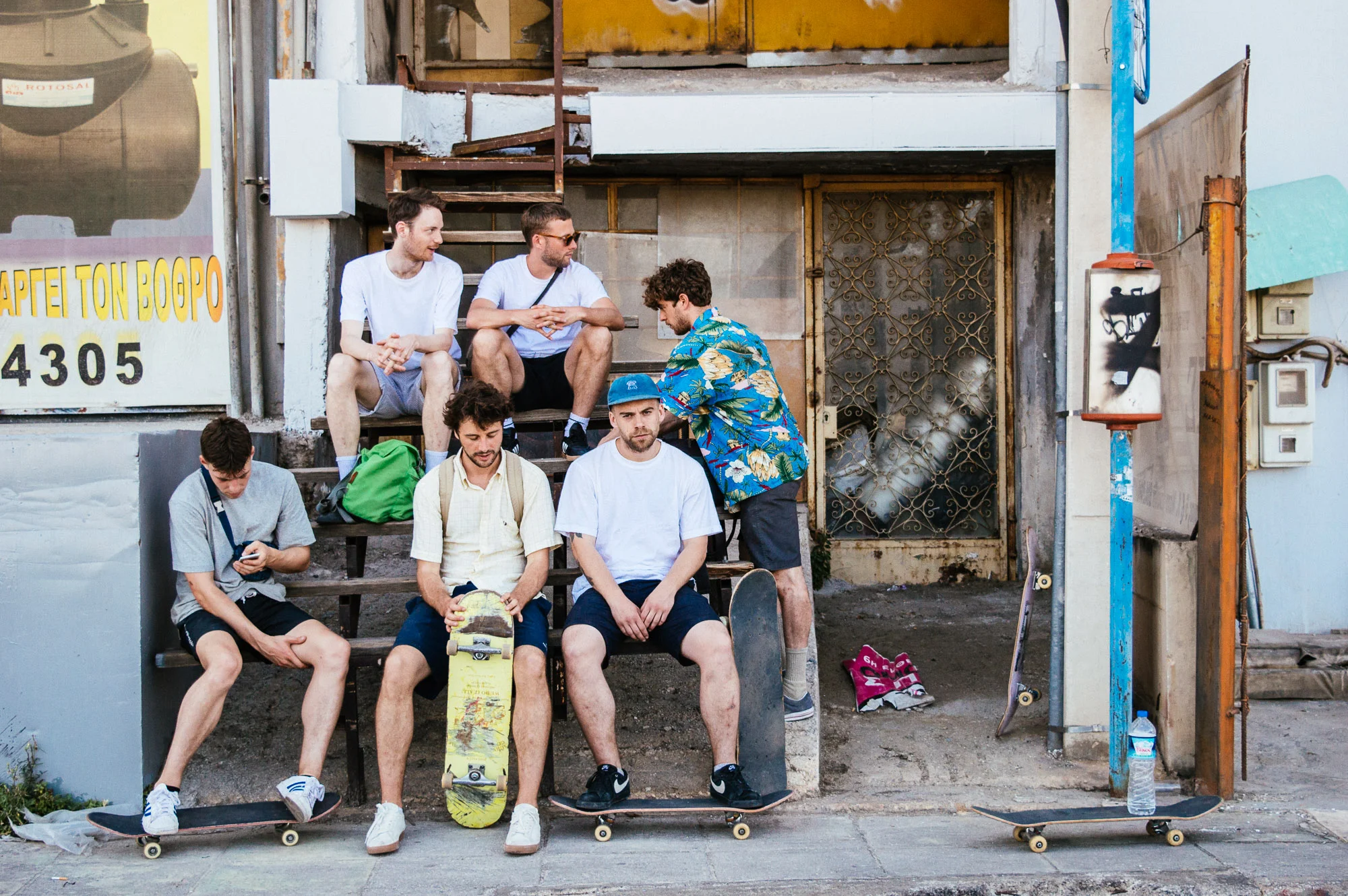 l-r: Chilli Hey, Jamie Walker, Darby Gough, George Gough, Wil Thomson & Matt McDowell