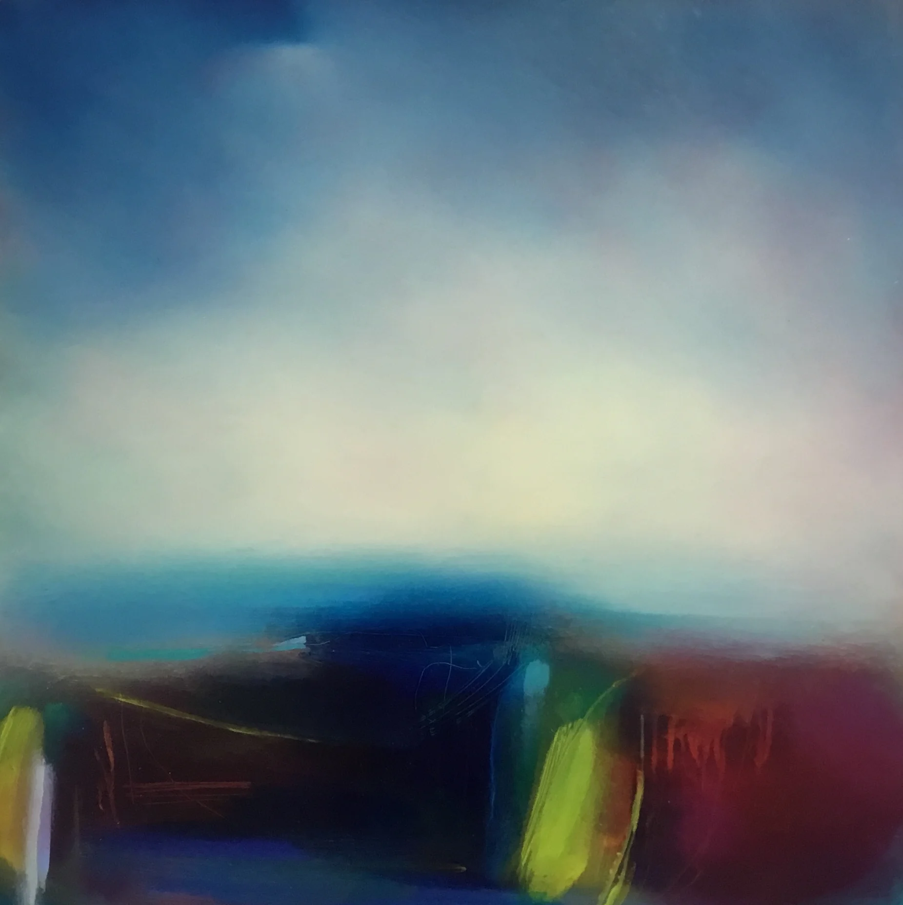 Laura Rich, To Be Content, oil on aluminium, 61cms x 61cms £900 .jpg