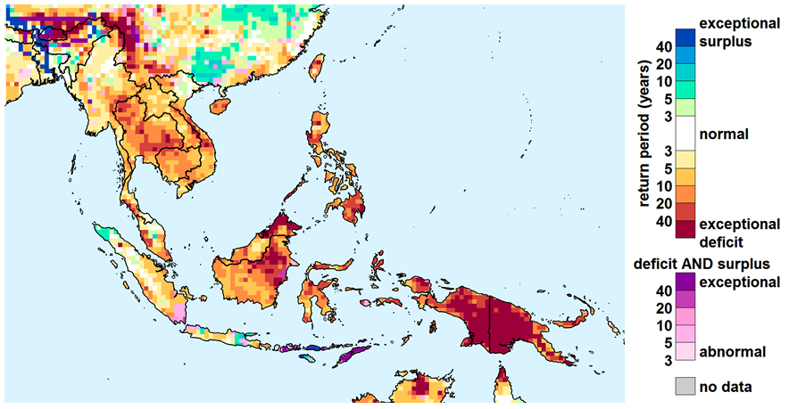 WSIM Composite Water Anomaly Index for Jun through Nov 2015