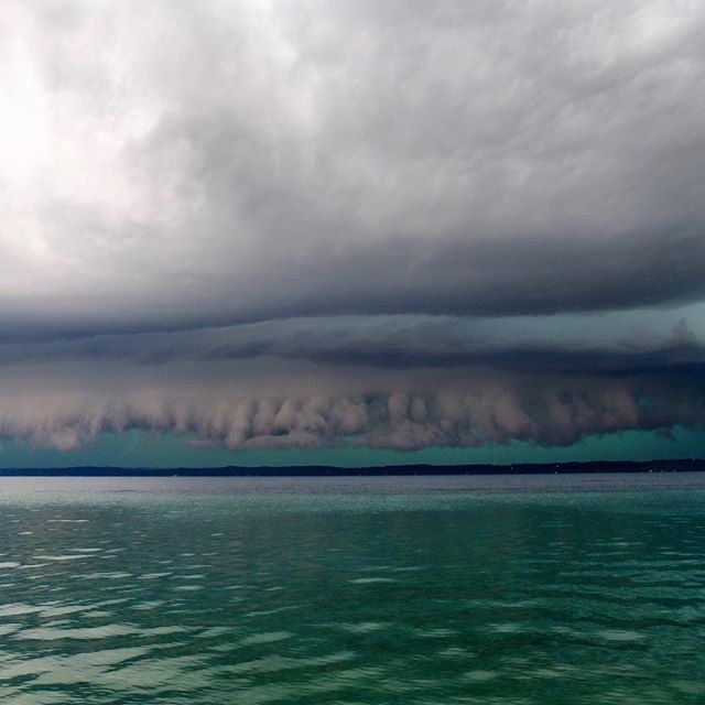 Storm rolling into Traverse City, 2 August 2015 Source: @sweetwateroceans, Instagram ( https://www.instagram.com/p/553fsmJKd6/ )