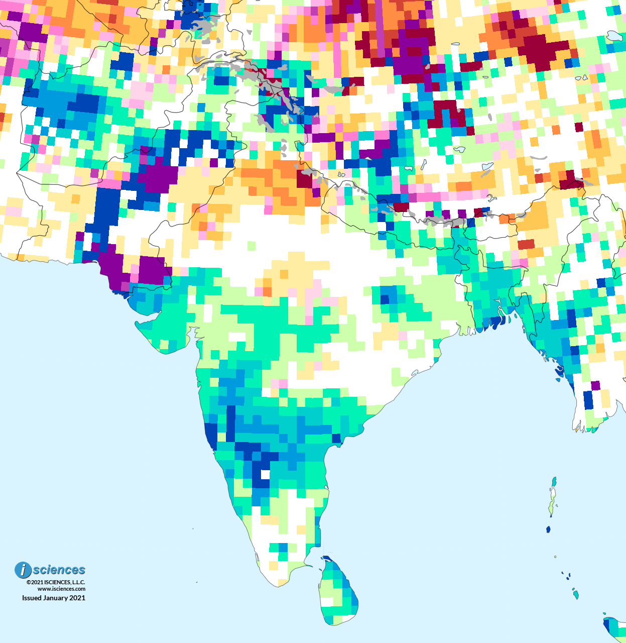 South Asia: Water surpluses persist in India &amp; Bangladesh