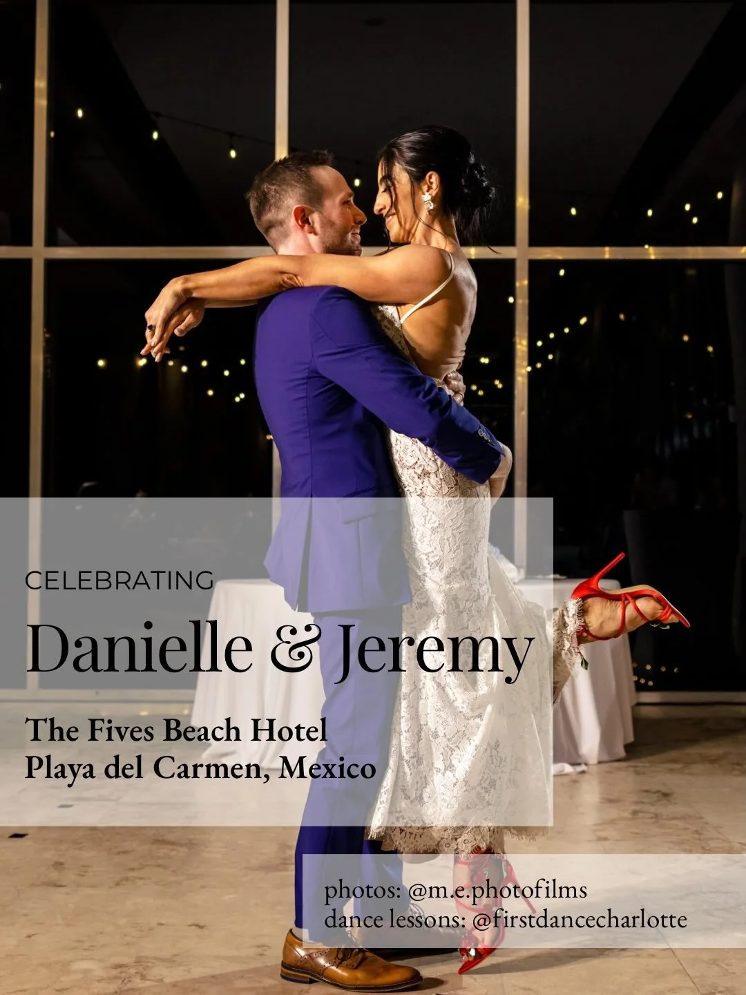Here are my notes from Lesson 1 with Danielle and Jeremy: 

- Review Tutorial - did it
- Turn kiss promenade
- Under the butt
- Hip lift - did it! Looked great - grand finale maybe?
- Grande jete leap - could be an option
- Basket lift also pretty, b