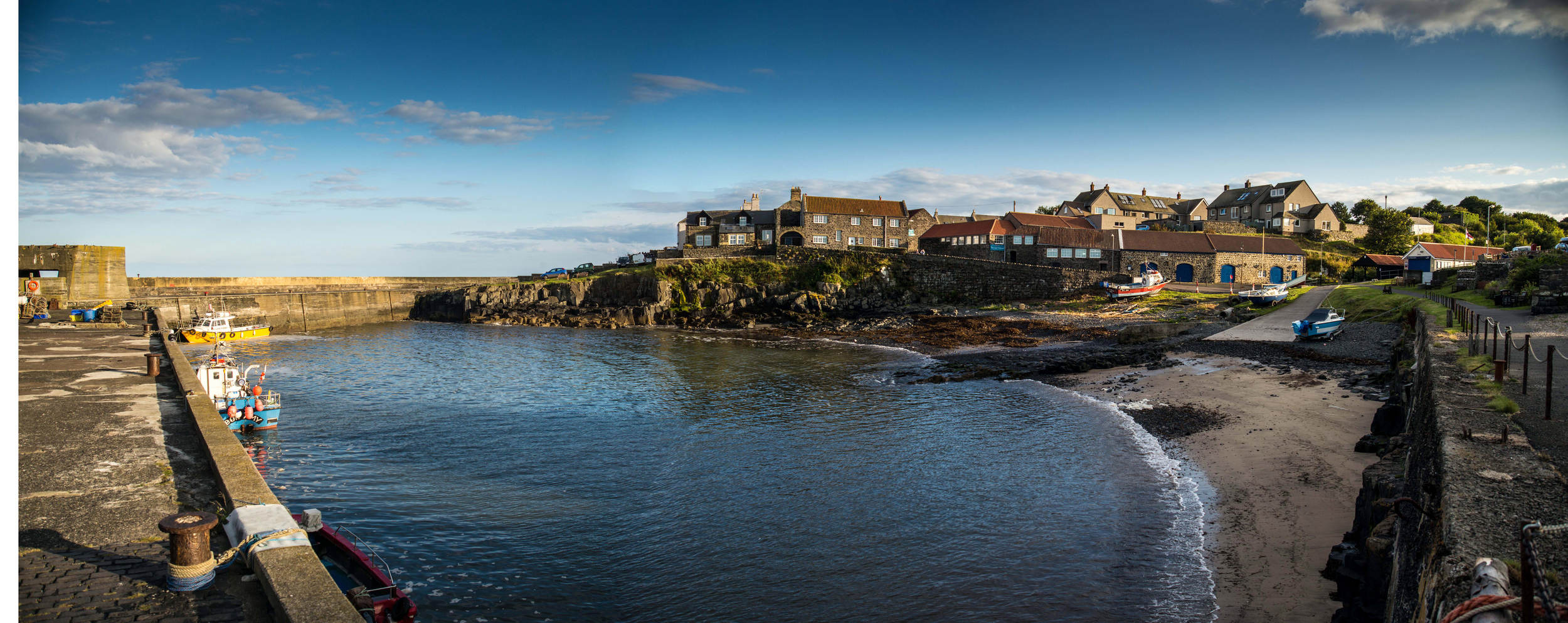 Craster, Northumberland - 3 into 1 Photoshop panorama