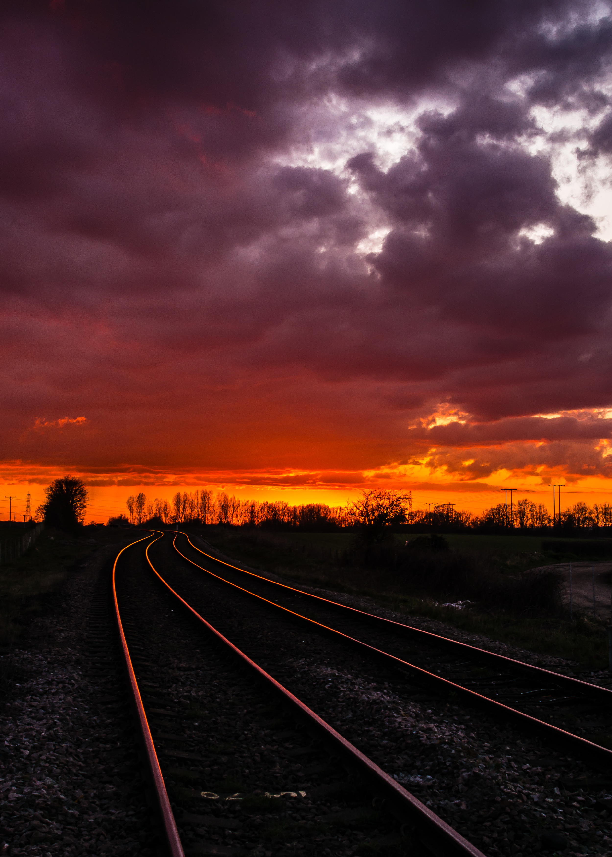 Sunset on the track