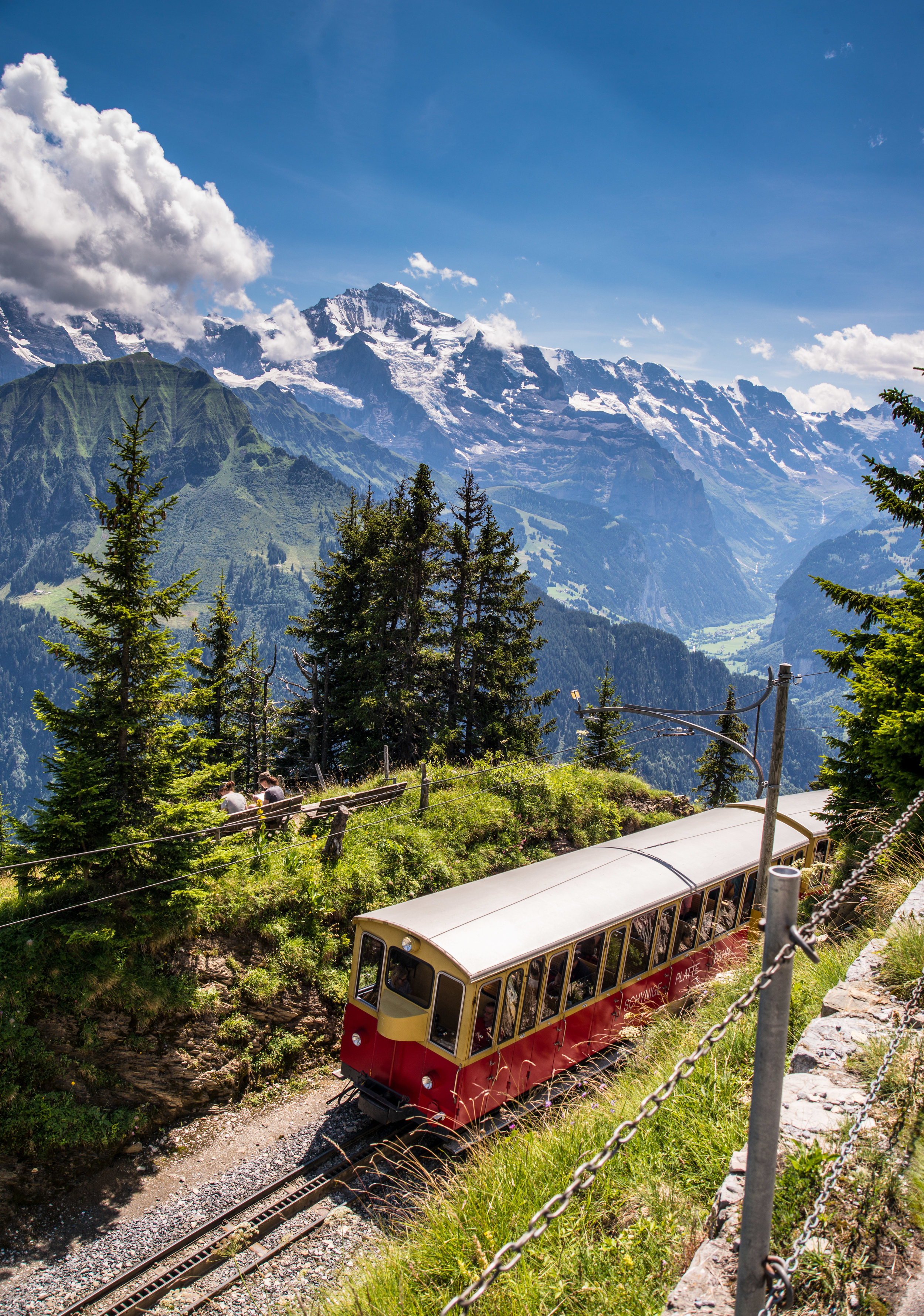 Cog railway to Schynige Platte, Switzerland