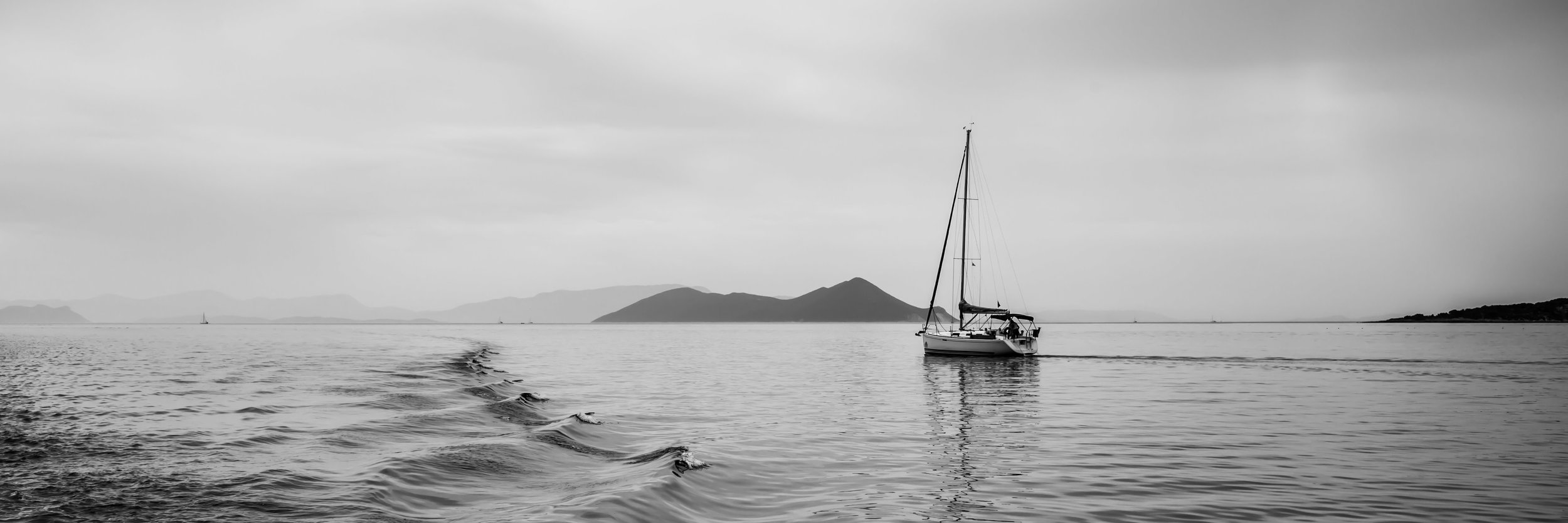 Boat on the Ionian Sea, Greece