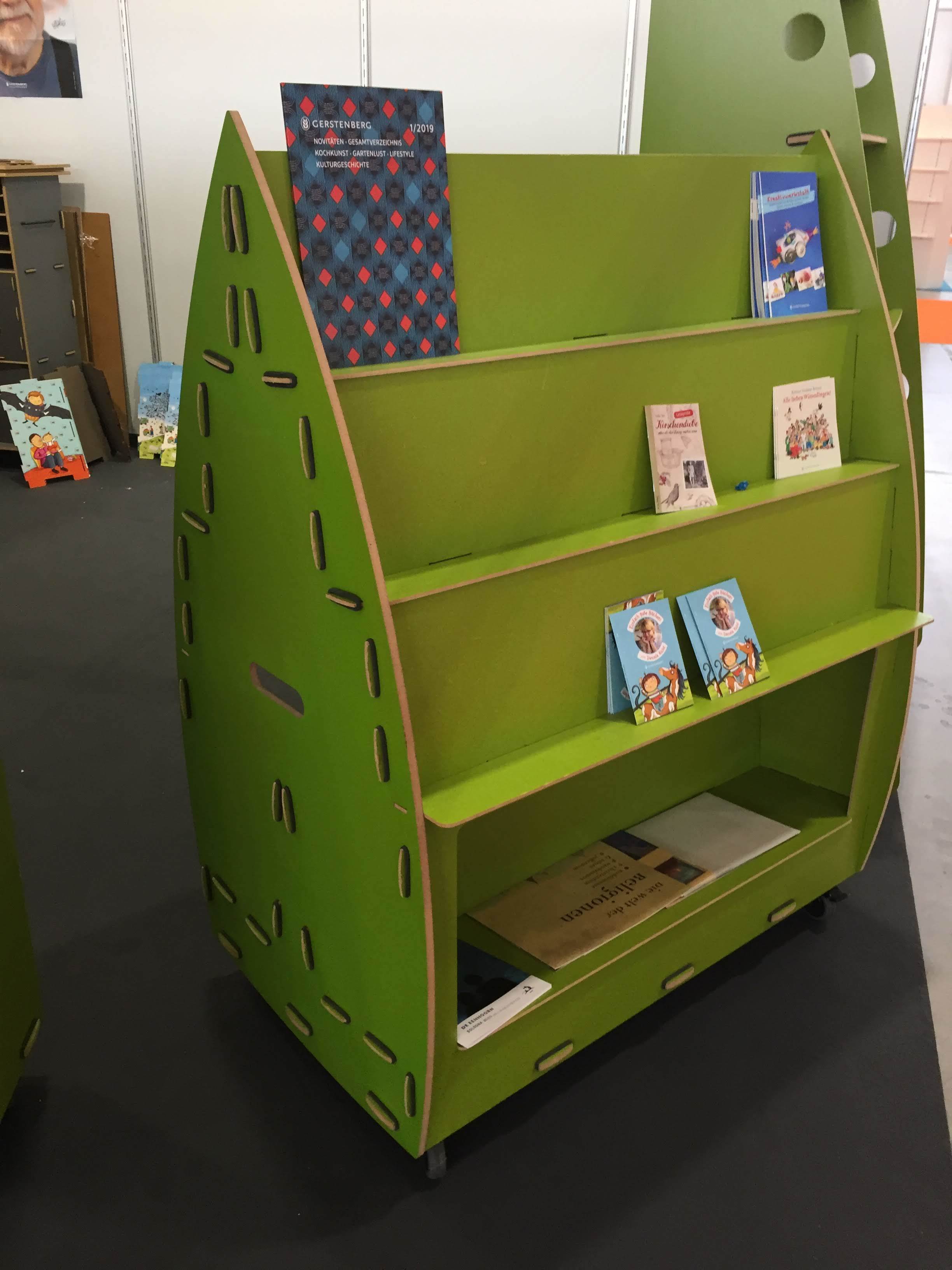 Sturdy Clean Cut Constructable Bookshelves On Wheels Made