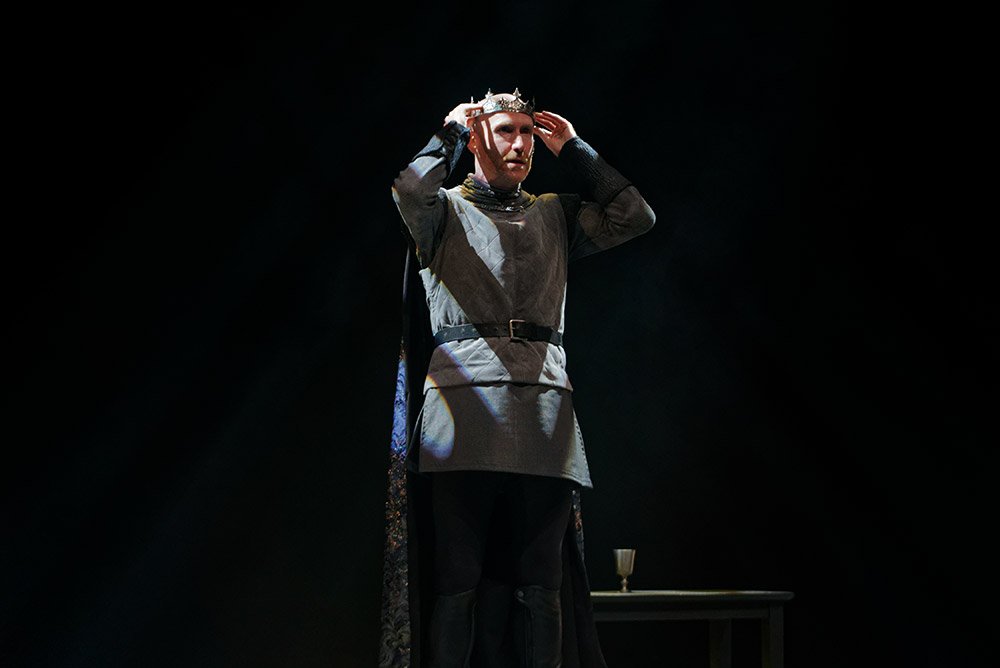  Photo by Darryl Estrine. Aquila Theatre's  Macbeth  2022. Actors: James Lavender 