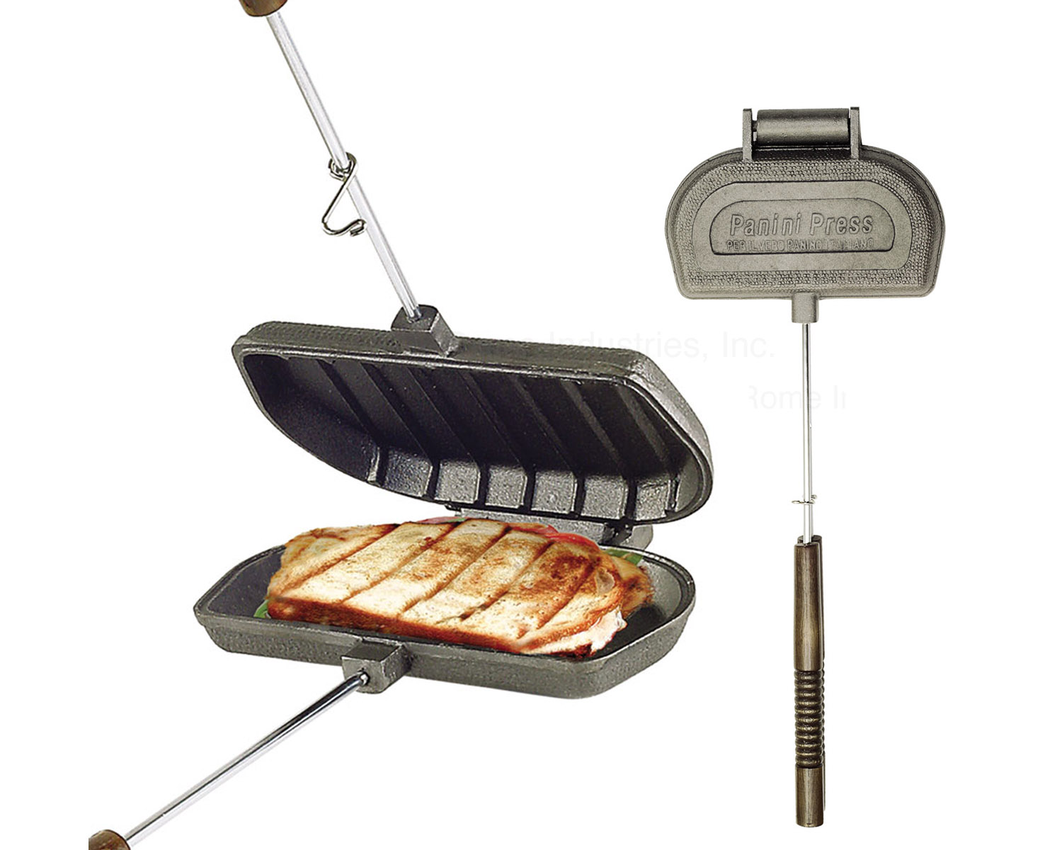 Romes #1505 Wilderness Griller with Steel and Wood Handles