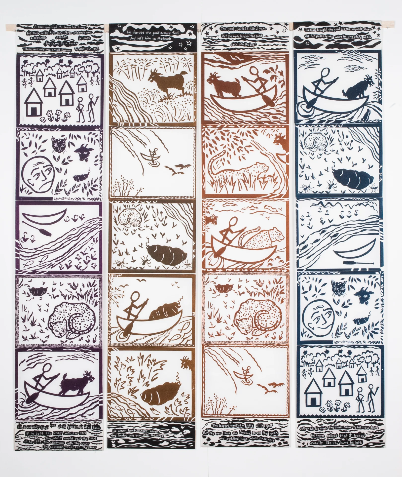 The Man Who Left His Home, (An African version of a puzzle told in many lands)