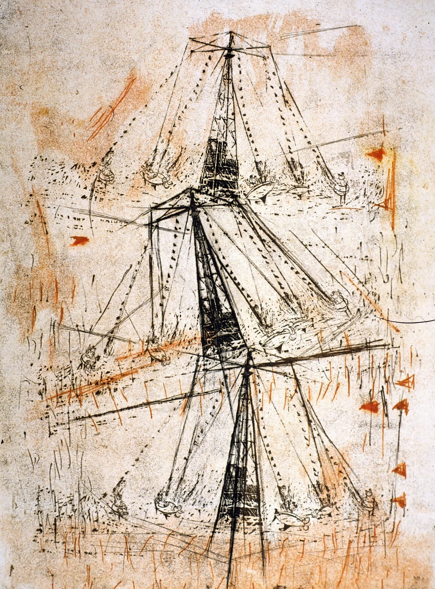Time Counter, 24 x 18”, 2 Plate Intaglio, 2006