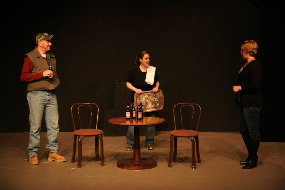 Ed Bassett, Deborah F. Goodman and Becky Fico in 'Almost, Maine' Photo by Sharon A. Wilcox