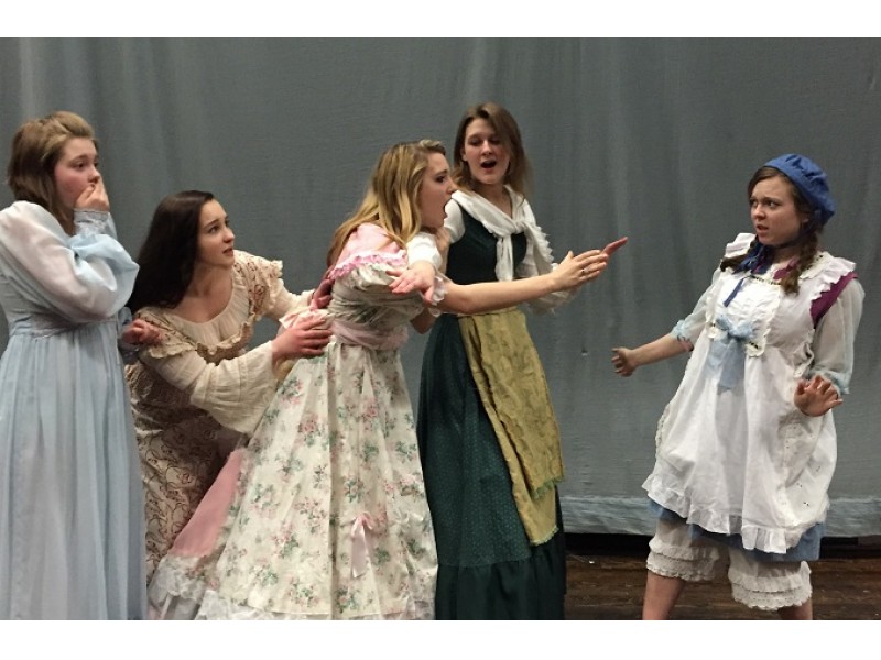 Members of the cast of 'Little Women' Photo courtesy of Pomeraug High School Theatre Company