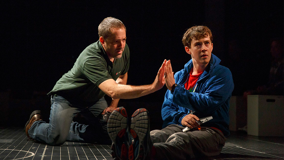 Ian Barford as Ed and Alexander Sharp as Christopher in 'The Curious Incident of the Dog in the Night-Time' Joan Marcus