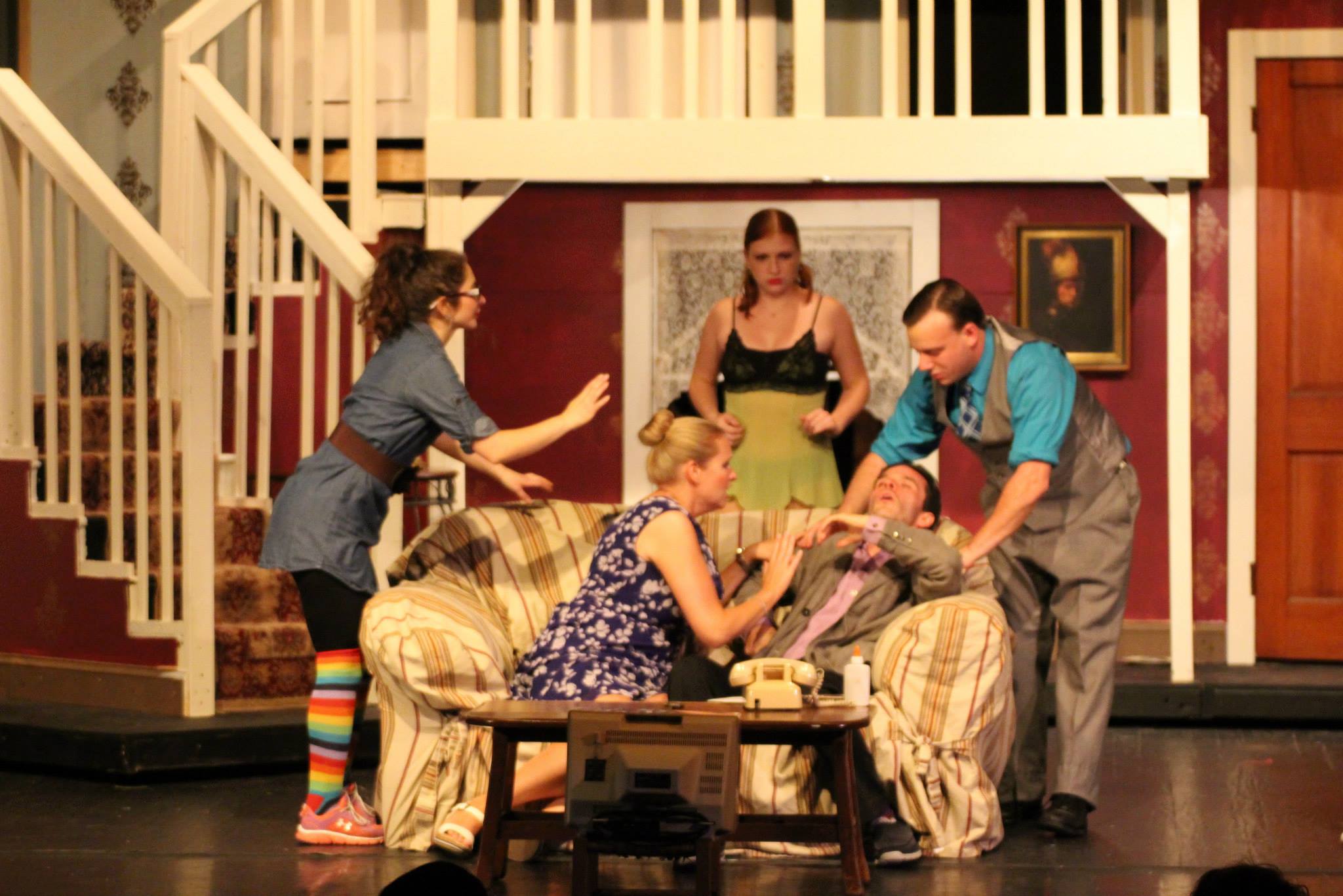 Pictured: Members of the cast of 'Noises Off' Photos courtesy of Connecticut Theatre Company