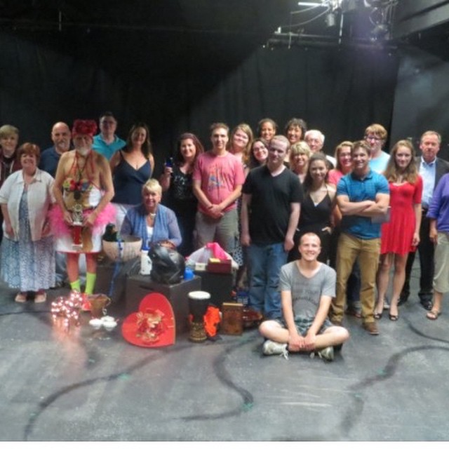 Actors, directors and playwrights in the 24 Hour Play Festival at Playhouse on Park in 2015 (Photo credit: Dawn Loveland)