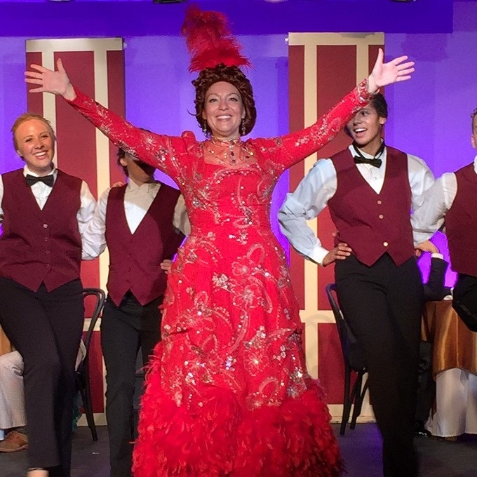 Susan Smith Thom (center) stars as Dolly Gallagher Levi in Castle Craig Players' production of 'Hello, Dolly!' Photo by Ian Galligan