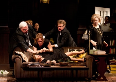 The cast of Tracy Letts' Pulitzer Prize-winning play August: Osage County, directed by Sam Gold, at The Old Globe May 7 - June 12, 2011. Photo by Henry DiRocco.