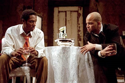 Mos Def and Jeffrey Wright in Topdog/Underdog (Photo: Michal Daniel)