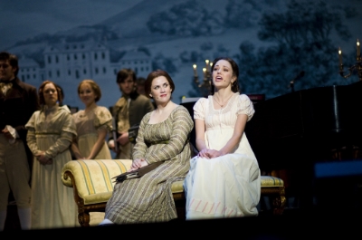 Donna Lynne Champlin and Laura Osnes in "Pride & Predjudice: The Musical" Photos by Gary Geer