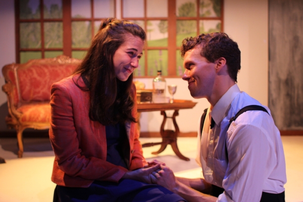 Lindsay Gitter as "Rian" and Caleb Schaaf as "Anthony" - Photo by Taylor Wobbler