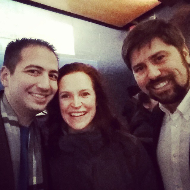 McLean with writer Matthew Blank and the inevitable Martin Giannini