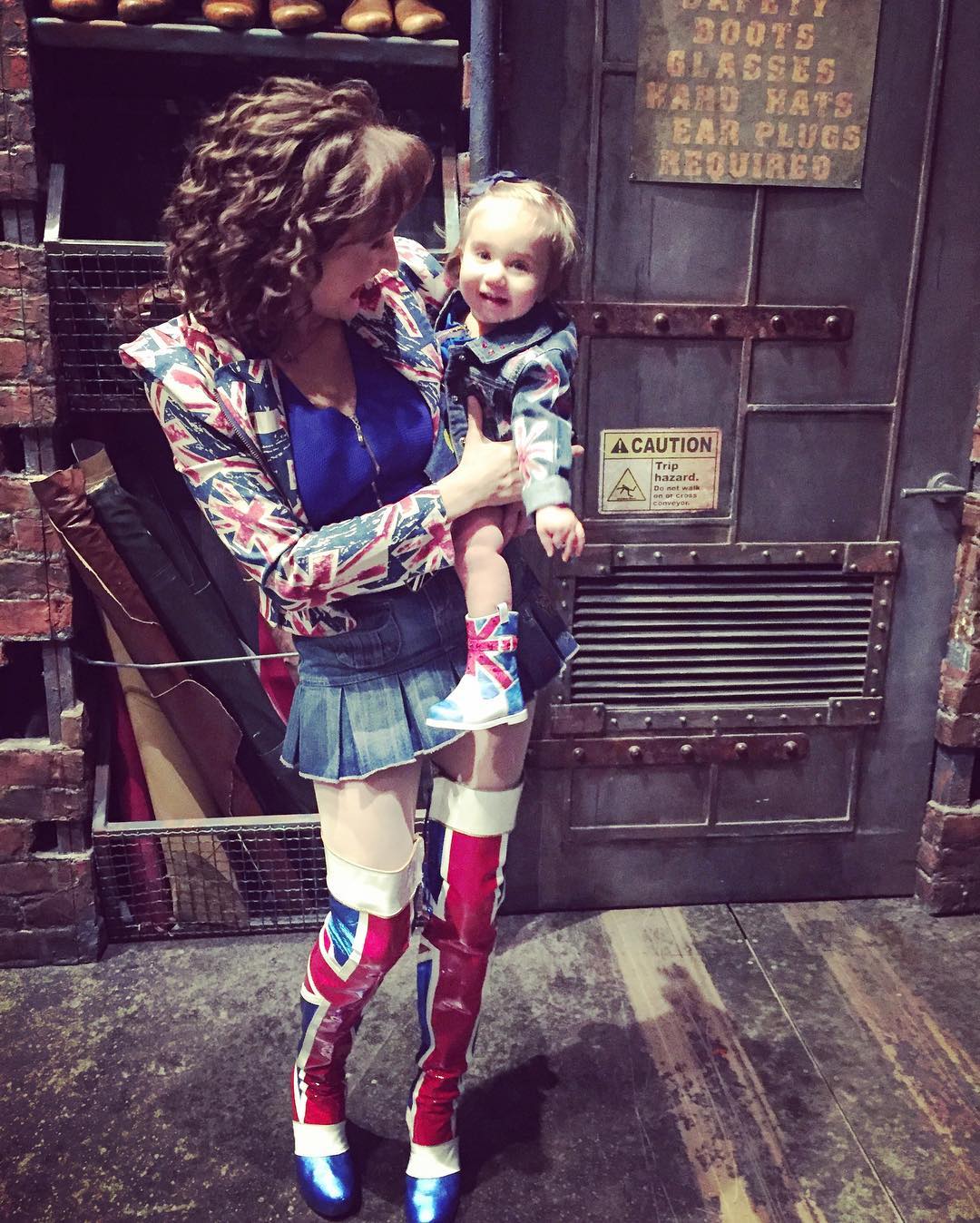 “Backstage with mom”