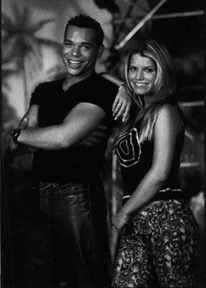 Jason Raize and Jessica Simpson