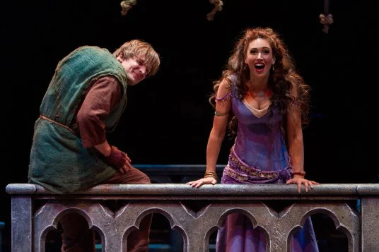 John McGinty and Lesli Margherita in The Hunchback of Notre Dame in CA Photo: Charr Crail
