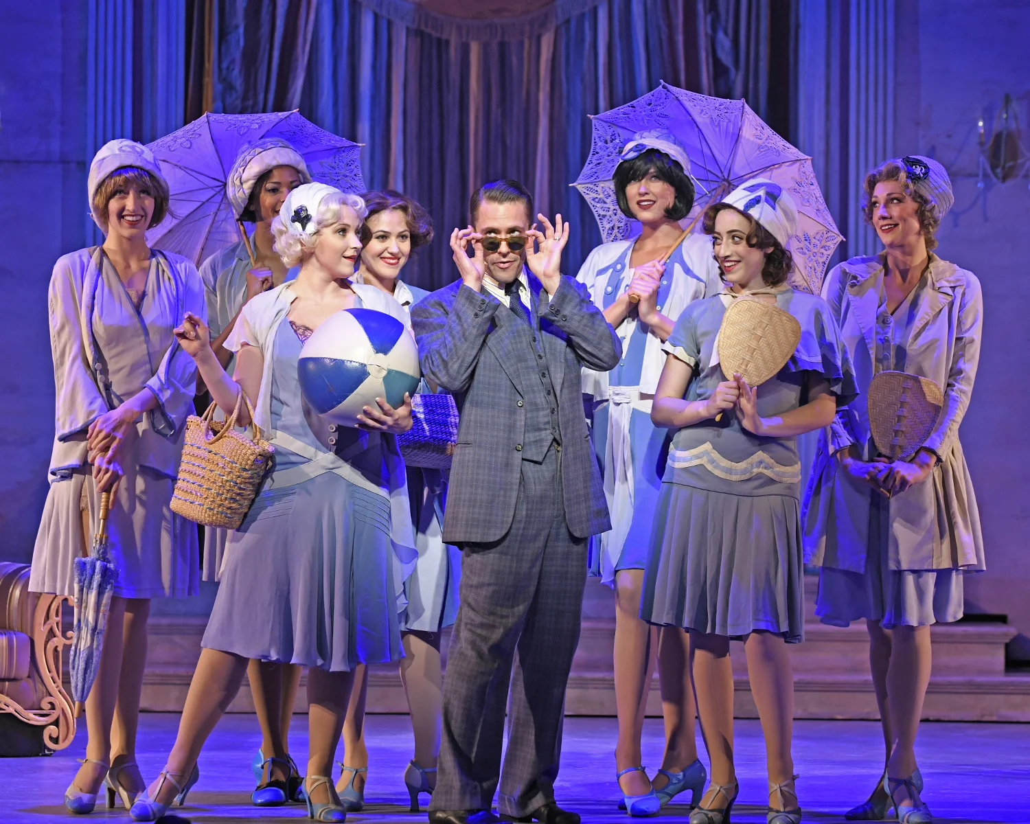 Eric Sciotto (Jimmy) and the Beach Girls in MTWs Nice Work If You Can Get It.jpg