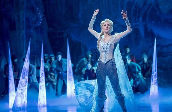 Caissie Levy as Elsa in Frozen on Broadway CREDIT: DEEN VAN MEER