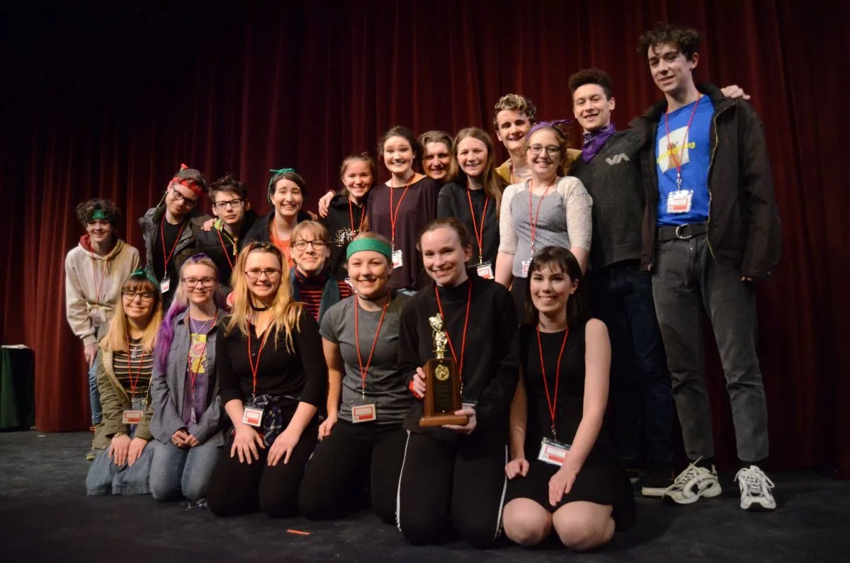 Ellsworth High School took home first place for its performance of “The Secret in the Wings” at the 2018 Maine State Drama Festival’s Class B regional competition. Photo: Chris Dougherty