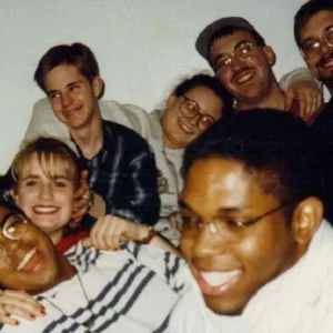 Shannon-Courtney Denihan, Matthew Shepard and friends at Catawba College.