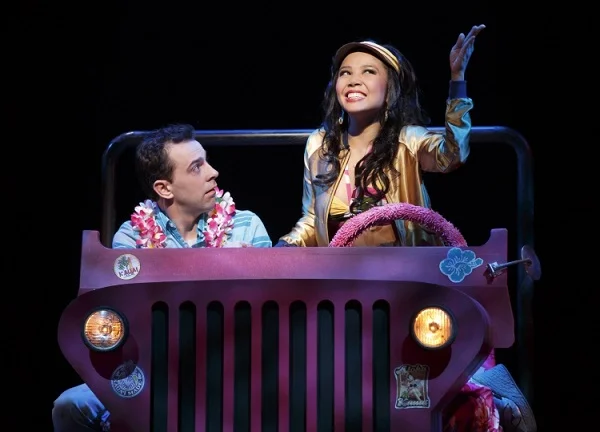 Catherine, with Rob McClure, in Honeymoon in Vegas (photo by Joan Marcus)