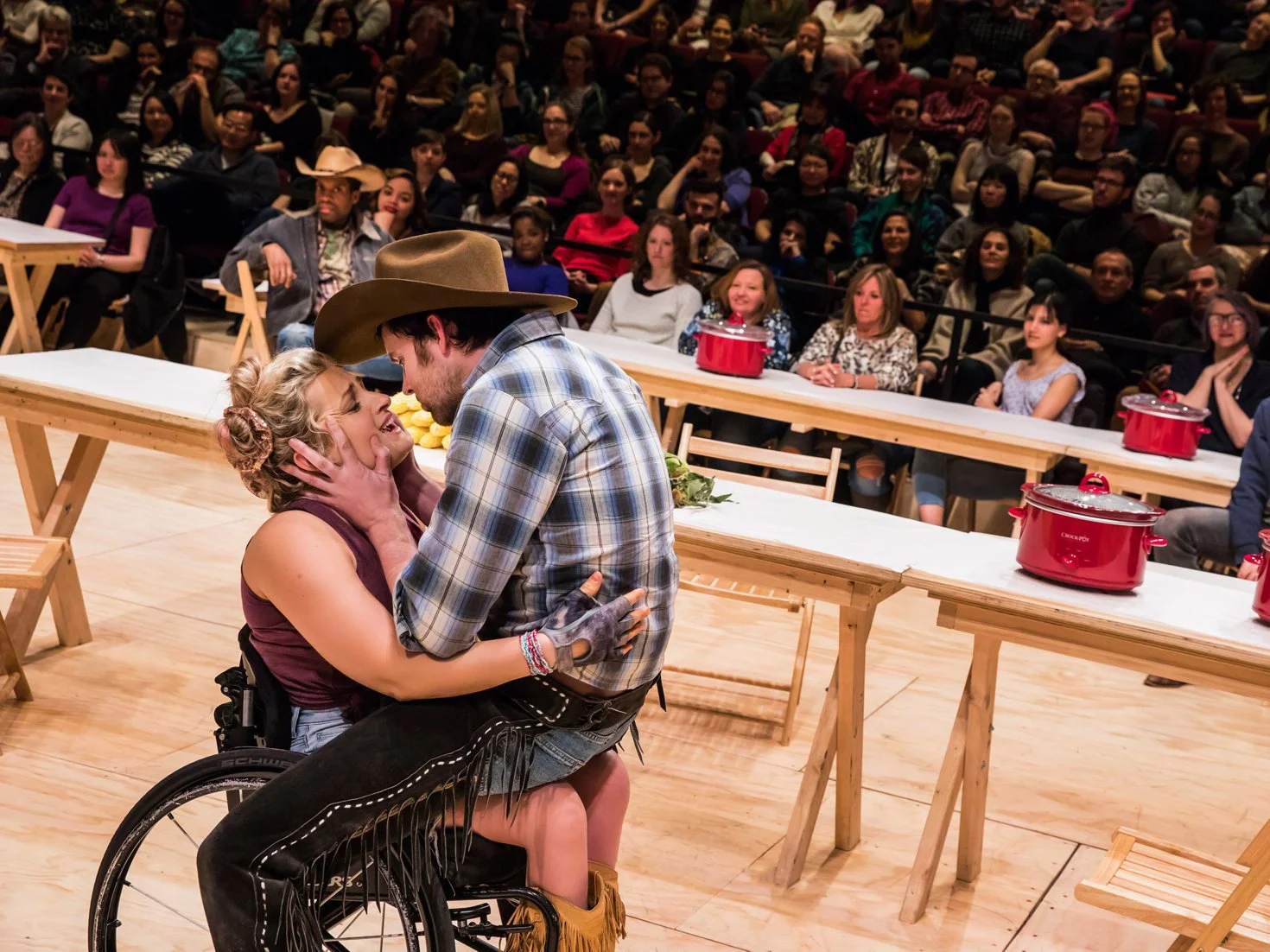 Ali Stroker & James Davis in "Oklahoma!" (Photo: Little Fang)