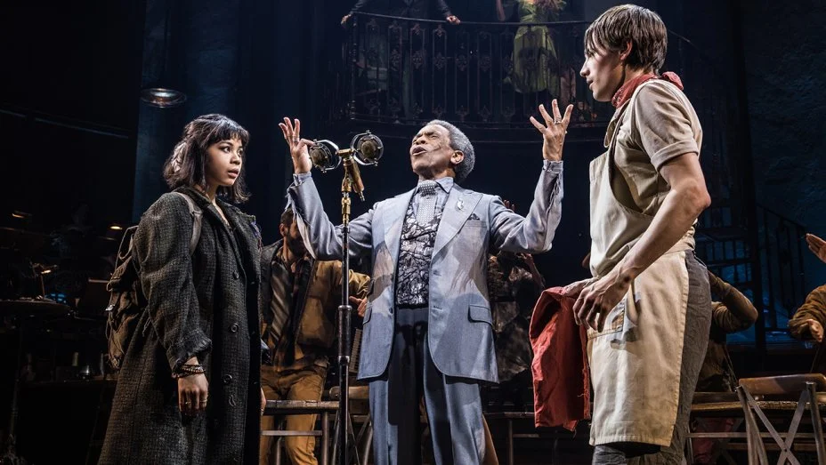 Eva Noblezada, Andre De Shields and Reeve Carney in 'Hadestown' (Matthew Murphy)