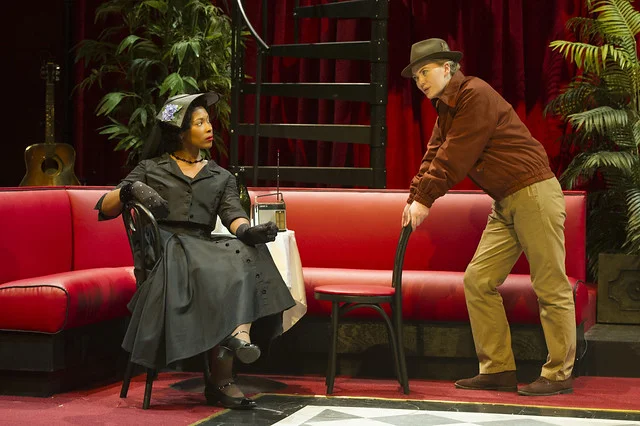 Photo Credit: Twelfth Night at Shakespeare & Company. Cloteal L. Horne and Ella Loudon. Photo by Daniel Rader.