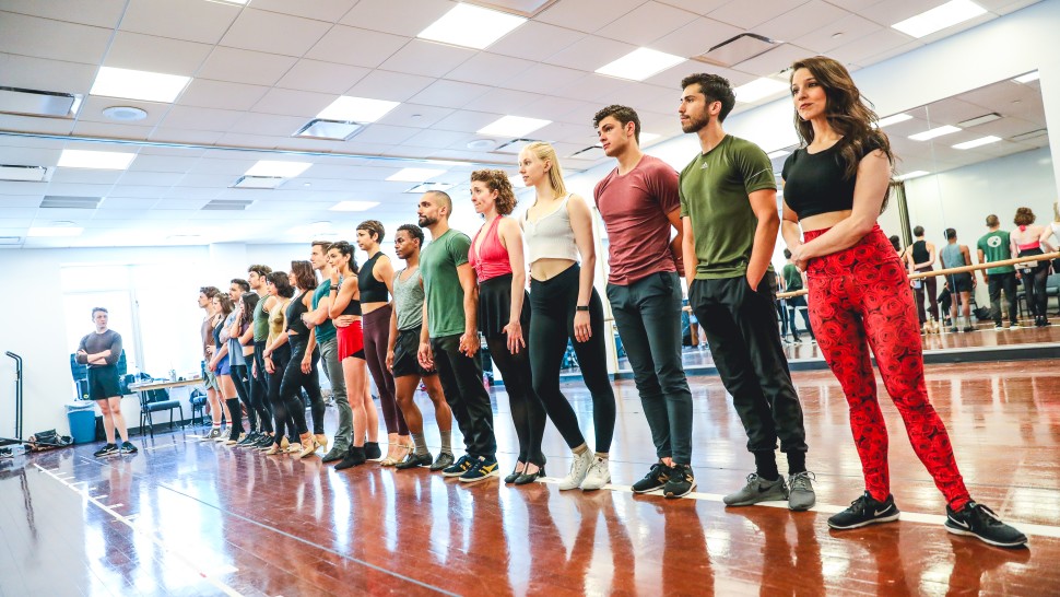Hillary Porter as Diana in rehearsals For A Chorus LIne! .jpg