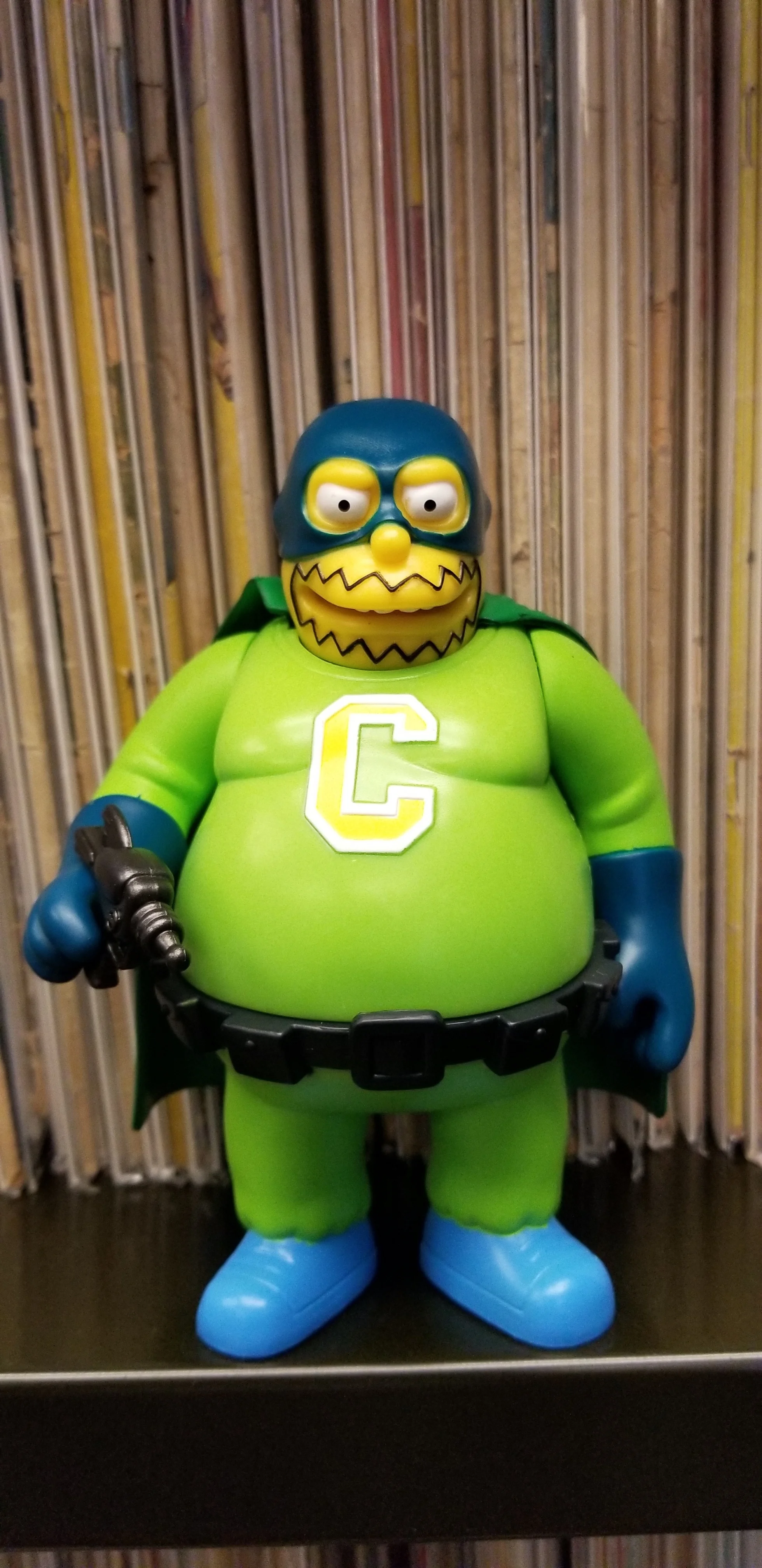 The Collector, from The Simpsons, now stands guard over the What Were Comics? corpus