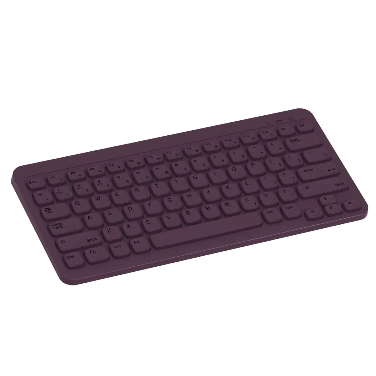 Compact Square Key Wireless Keyboard - Plum Purple