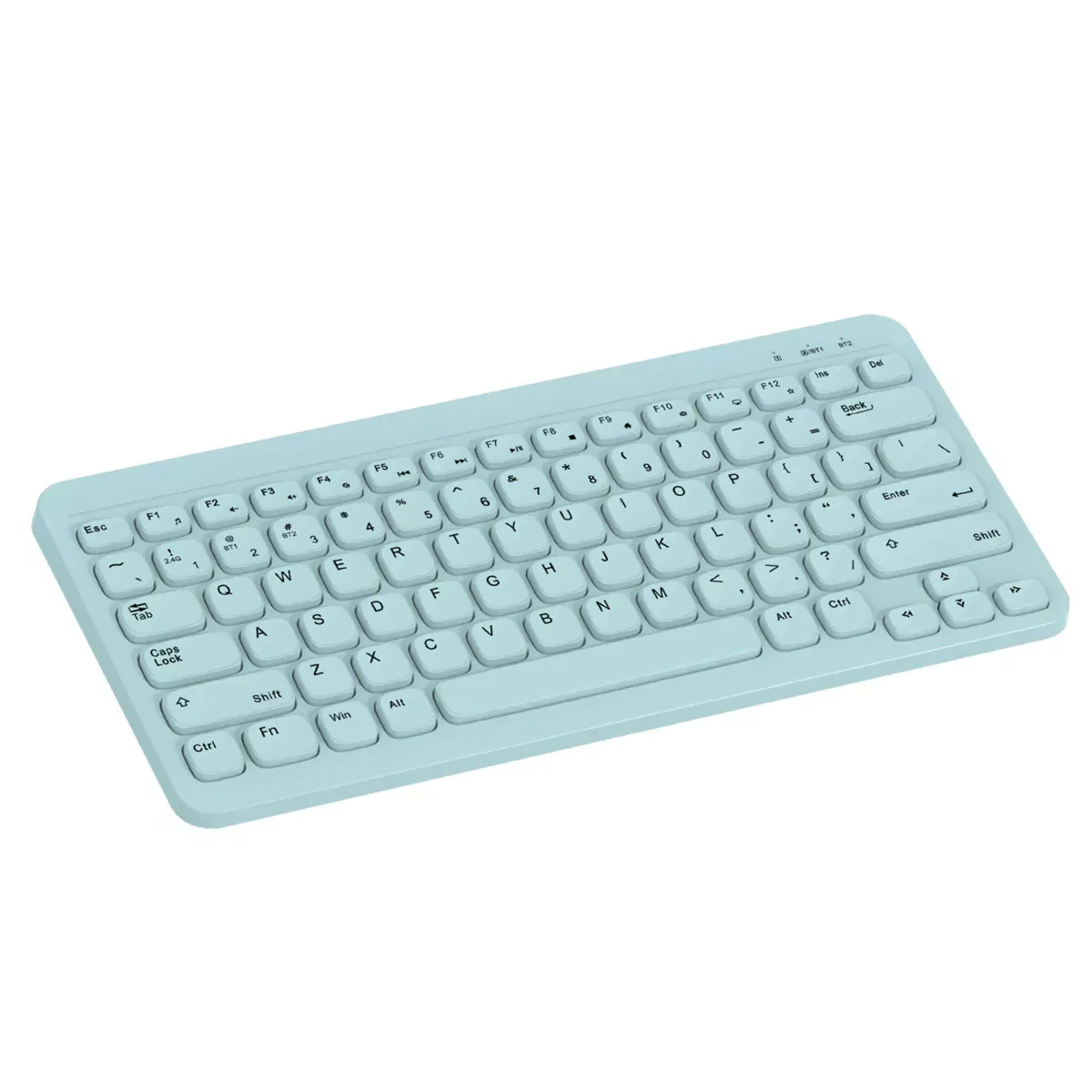 Compact Square Key Wireless Keyboard - Sky Blue