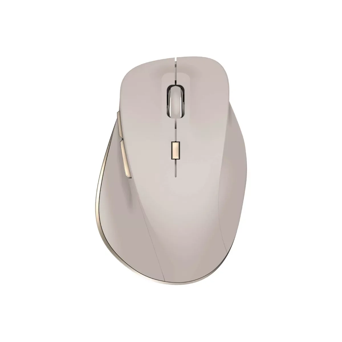 Wireless Ergonomic 6 Button Mouse - Beige