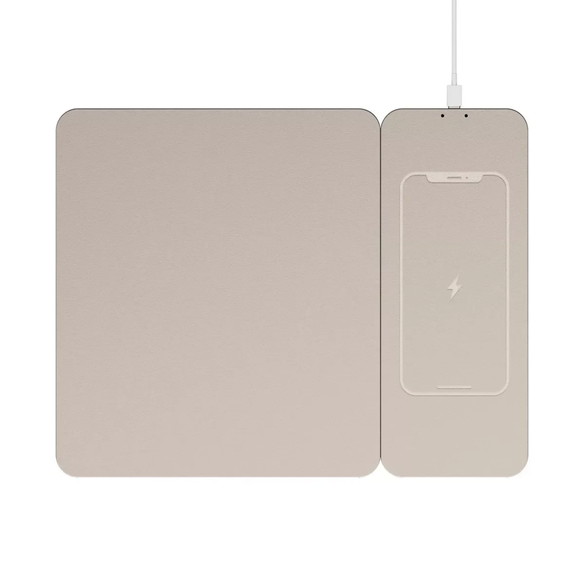 Wireless Charging Mouse Pad - Beige