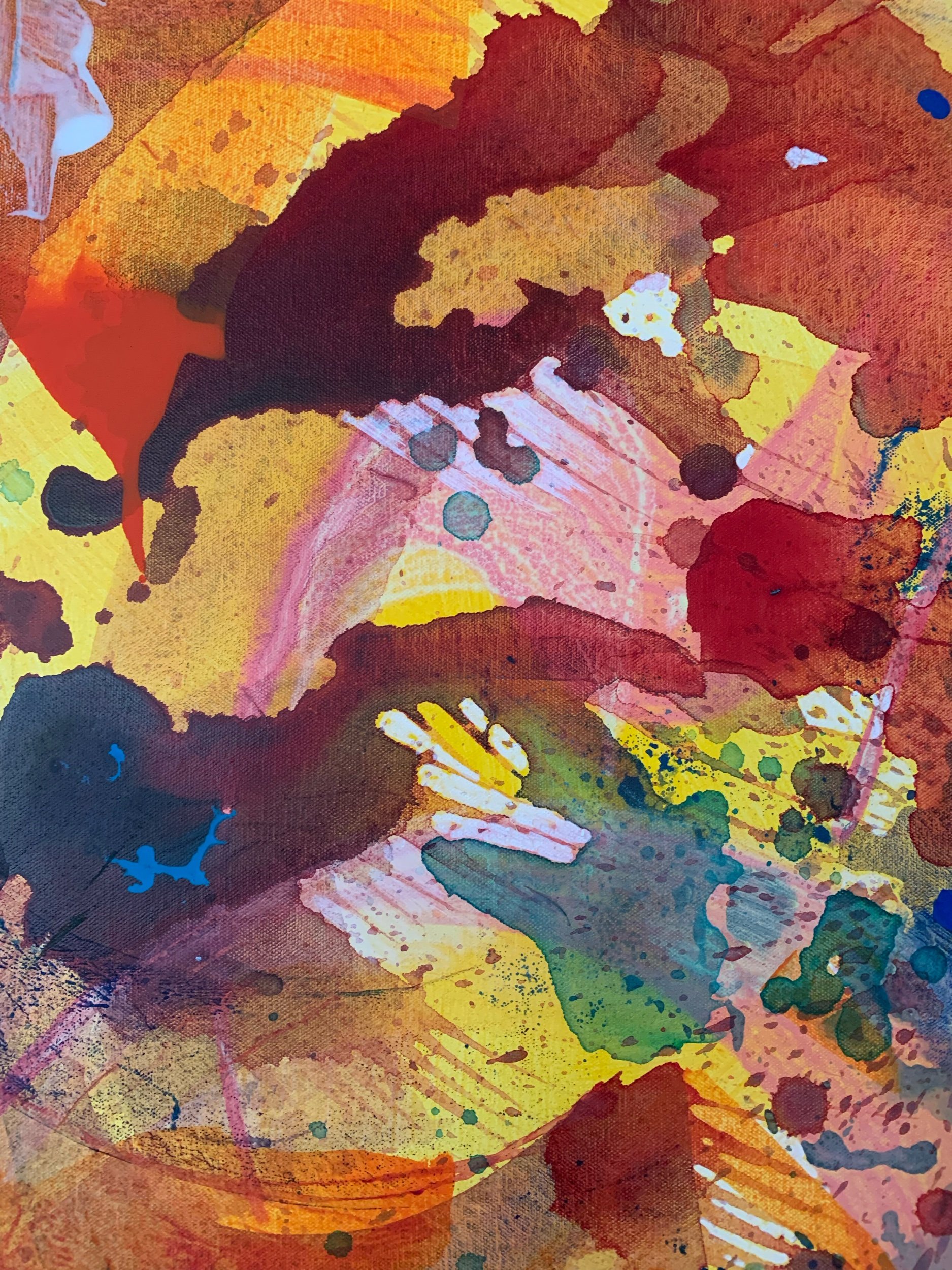 “nước” (detail) - 3x3 ft.