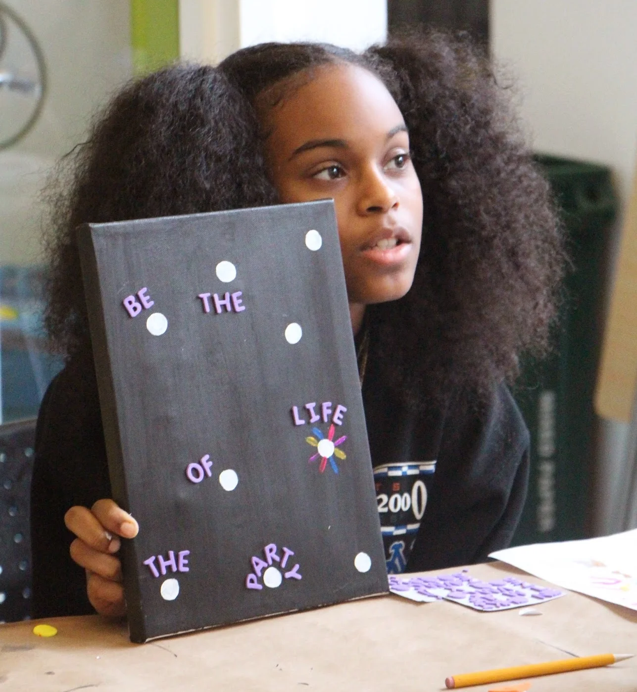 Affirmation Paintings: After-School Workshop 1 of 2015 Series at the Red Hook Initiative