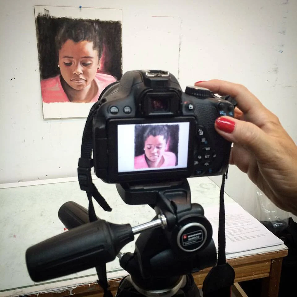 In the studio shooting for the Arts & Dreams book