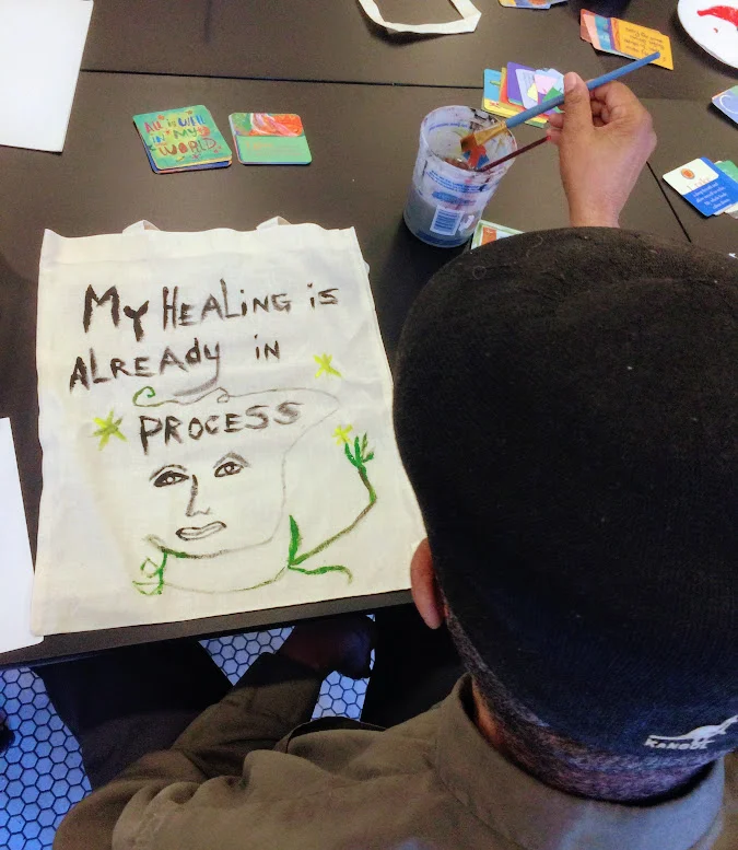 Tote bags: Expressive Fabric Painting with Cultivate Hell's Kitchen/Clinton Housing