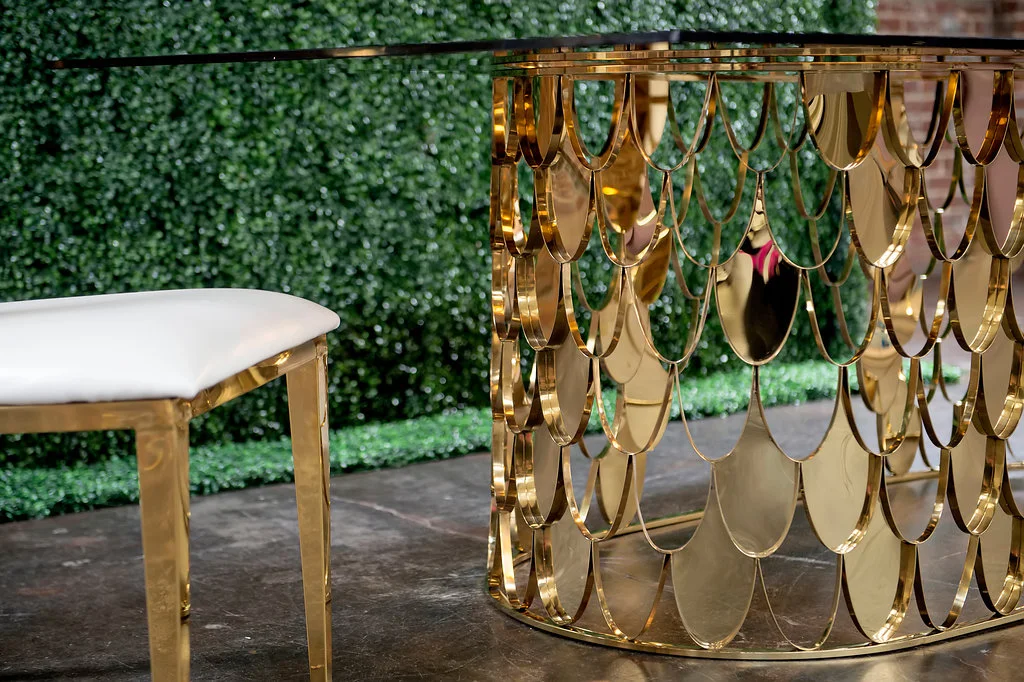 Gold Cartier Estate Table Base